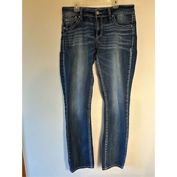 Liverpool women’s green jeans with zippers at ankle and several cute pockets, si - Picture 8 of 9